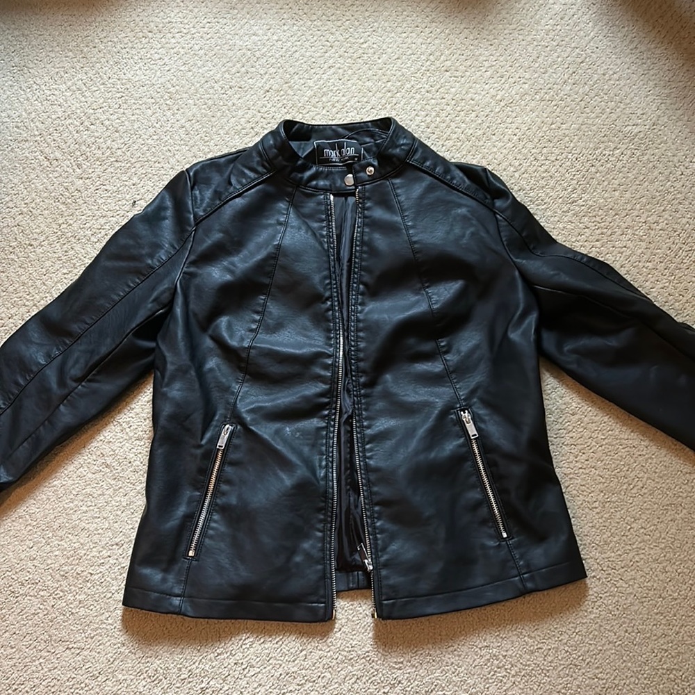 Black leather jacket